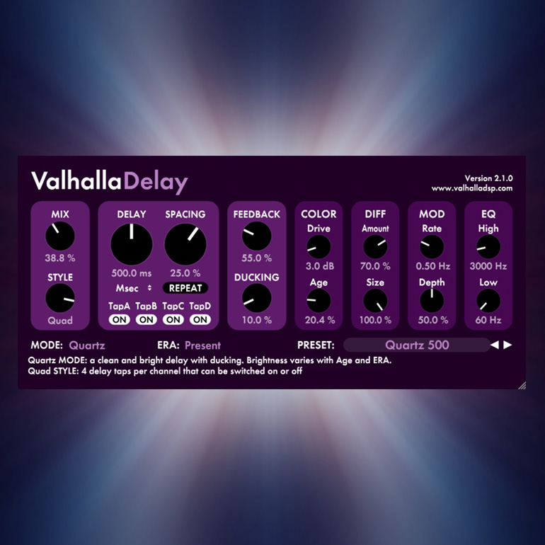 Free Presets for Valhalla Delay