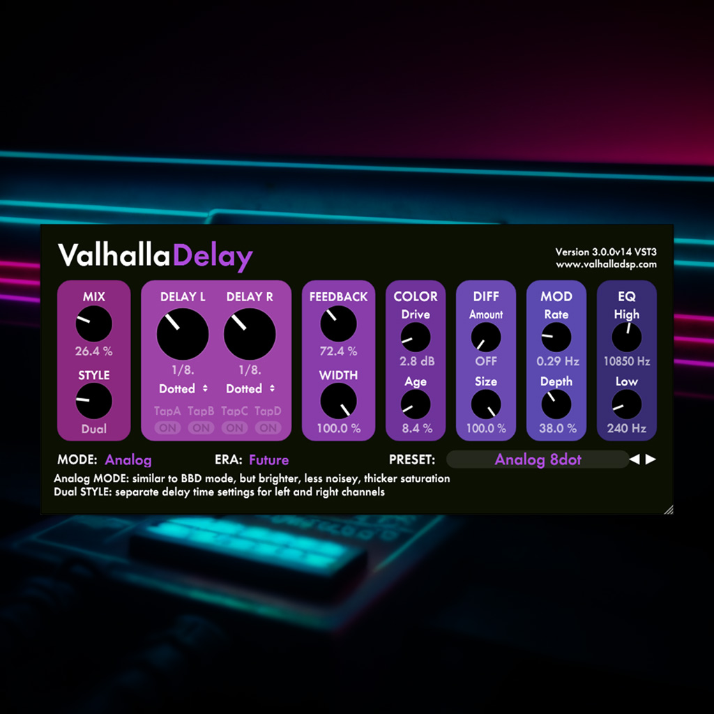 Free Presets for Valhalla Delay – Vol II